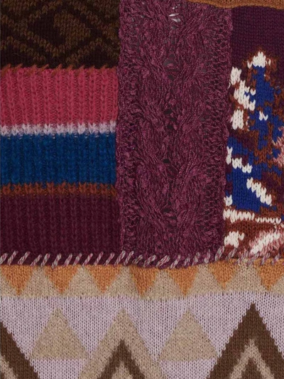 Etro Artisan Patchwork Sleeveless Knit Maxi Dress In Multicolor