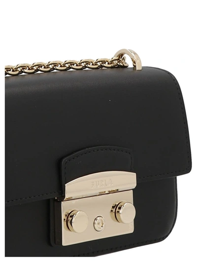 Shop Furla 'metropolis Mini' Crossbody Bag In Black