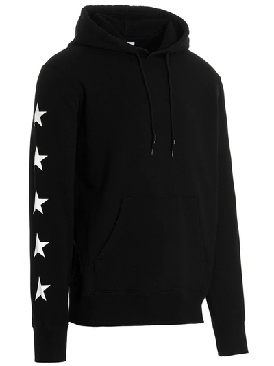 Shop Golden Goose 'alighiero' Hoodie In White/black