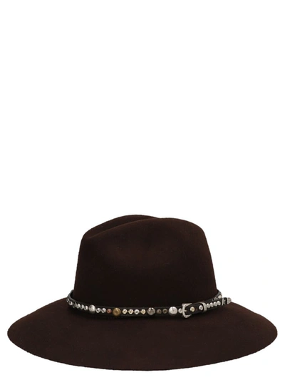 Shop Golden Goose 'fedora' Hat In Brown