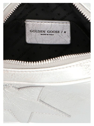 Shop Golden Goose 'mini Star' Crossbody Bag In Silver