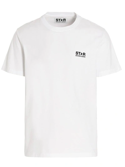 Shop Golden Goose Logo T-shirt In White/black