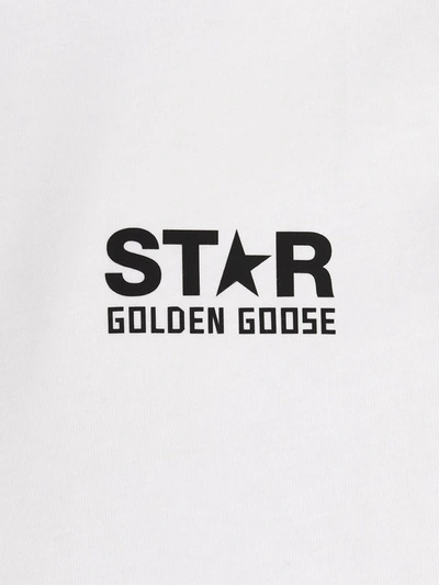 Shop Golden Goose Logo T-shirt In White/black