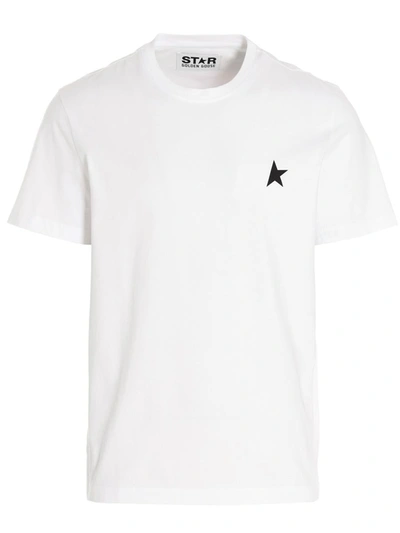 Shop Golden Goose T-shirt 'small Star' In White/black