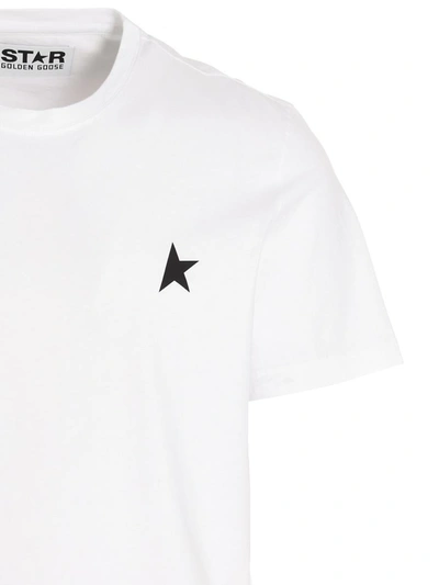 Shop Golden Goose T-shirt 'small Star' In White/black