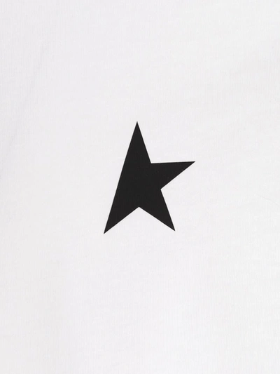 Shop Golden Goose T-shirt 'small Star' In White/black