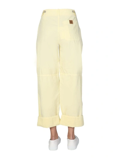 Shop Kenzo "workwear" Trousers In Yellow