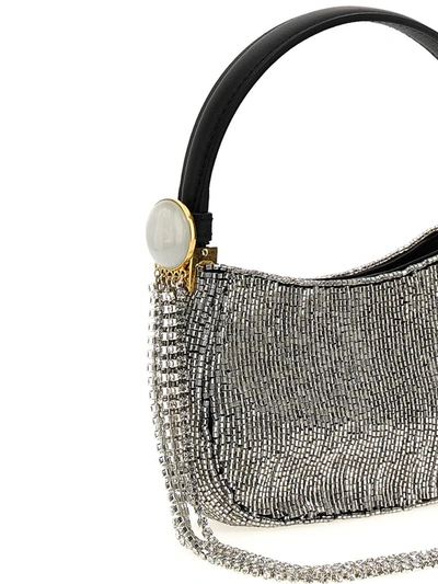 Shop Magda Butrym 'micro Vesna' Handbag In Silver