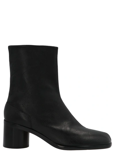 Shop Maison Margiela 'tabi' Ankle Boots In Black