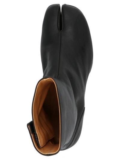 Shop Maison Margiela 'tabi' Ankle Boots In Black