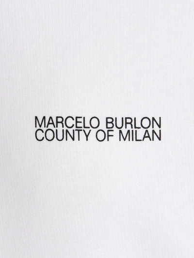 Shop Marcelo Burlon County Of Milan 'tempera Cross' Hoodie In White