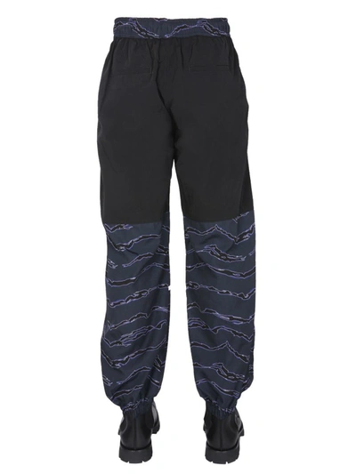 Shop Marcelo Burlon County Of Milan Jogging Pants With Camou Print In Blue