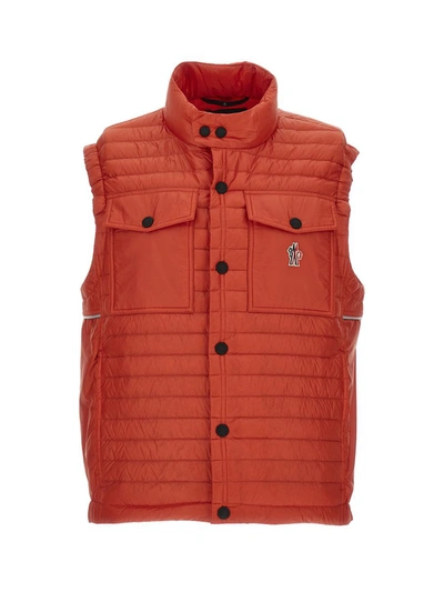 Shop Moncler Grenoble Ollon' Vest In Red