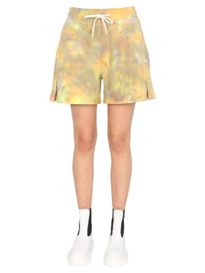 Shop Msgm Cotton Shorts In Multicolour