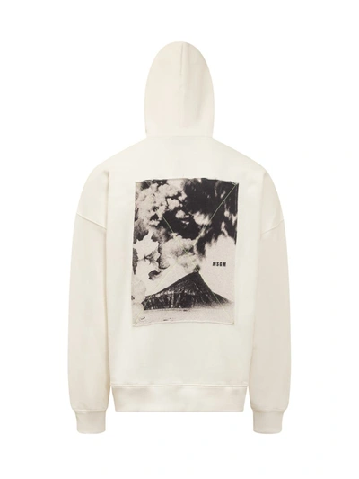 Shop Msgm Hoodie In White