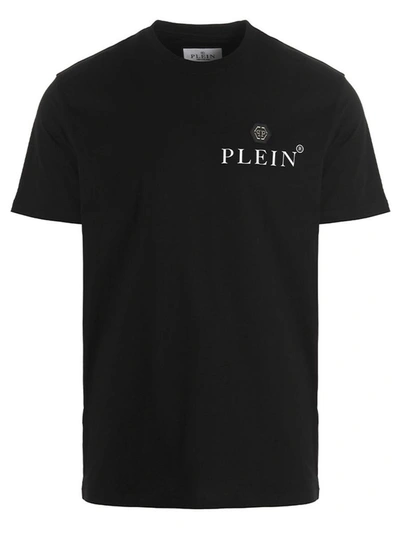 Shop Philipp Plein Logo T-shirt In Black