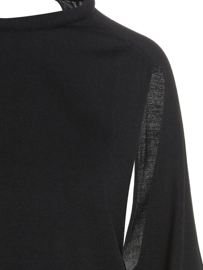 Ramael Cut Out Insert Top Sweater Sweaters And Cardigans Black In Black