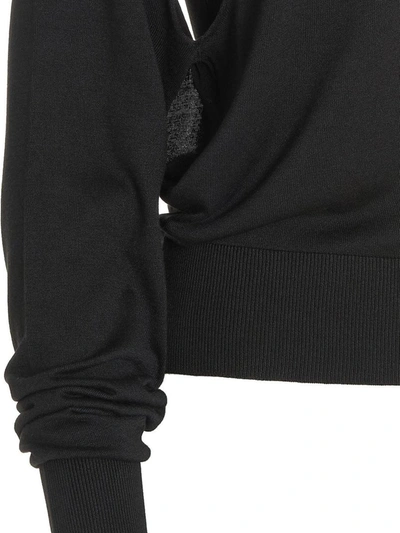 Ramael Cut Out Insert Top Sweater Sweaters And Cardigans Black In Black