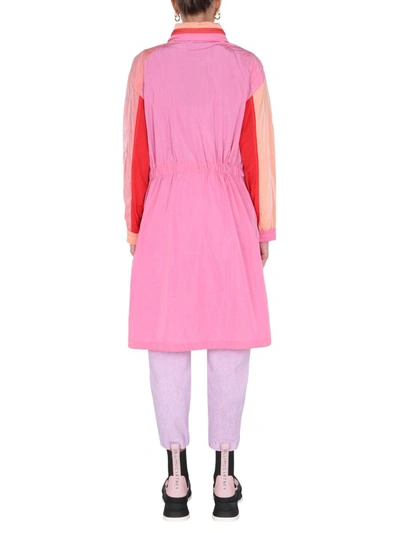 Stella Mccartney Maia Colorblock Utility Parka Jacket In Pink