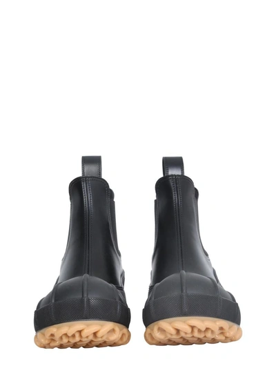 Stella Mccartney Faux Leather And Rubber Chelsea Boots In Black