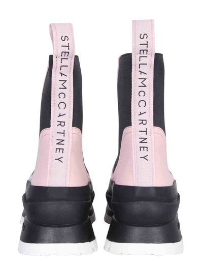 Shop Stella Mccartney Trace Chelsea Boots In Pink