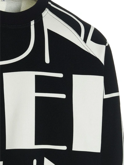 Shop Sunnei ‘big Logo' Sweatshirt In White/black