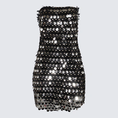 Shop The New Arrivals By Ilkyaz Ozel Black And Silver Mini Dress