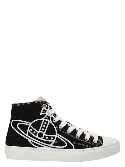 Shop Vivienne Westwood 'plimsoll' Sneakers In White/black