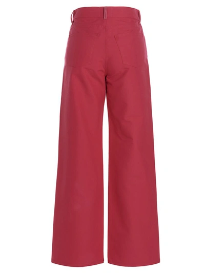 Shop Wandler 'flare' Pants In Fuchsia