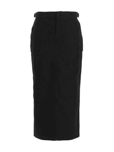 Shop Wardrobe.nyc ‘cargo' Midi Skirt In Black