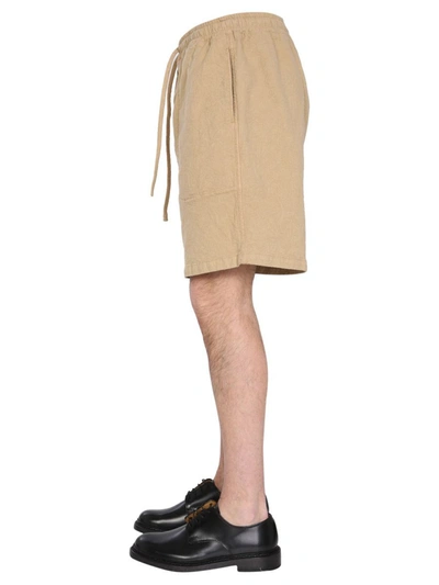 Shop Ymc You Must Create Ymc Paisley Jacquard Shorts In Beige