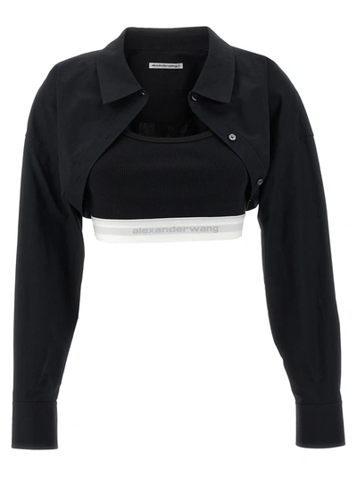 Shop Alexander Wang T Top Insert Shirt Shirt, Blouse Black