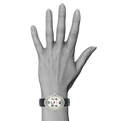 Pre-owned Locman Nuovo Diamond Mother-of-pearl Sapphire Quartz Watch Ref 020, 33x46mm