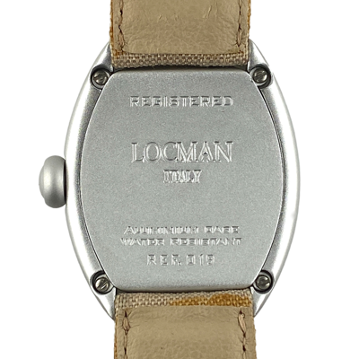Pre-owned Locman Nuovo Unisex Aluminum Case Oversize Quartz Watch Ref 019, 40 X 56mm