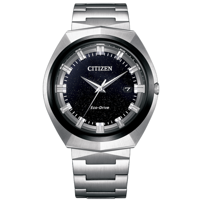 Pre-owned Citizen Creative Lab Bn1014-55e Eco-drive 365 Solar Watch Black Dial 42.5mm