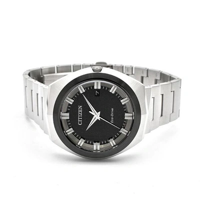 Pre-owned Citizen Creative Lab Bn1014-55e Eco-drive 365 Solar Watch Black Dial 42.5mm