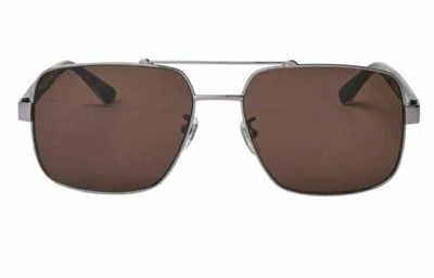 Pre-owned Gucci Original  Sunglasses Gg0529s 002 Gray Frame Brown Gradient Lens 60mm