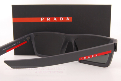 Pre-owned Prada Brand  Sport Linea Rossa Sunglasses Ps 02zsu 18k/60a Metal Grey/mirror In Grey Mirror Silver