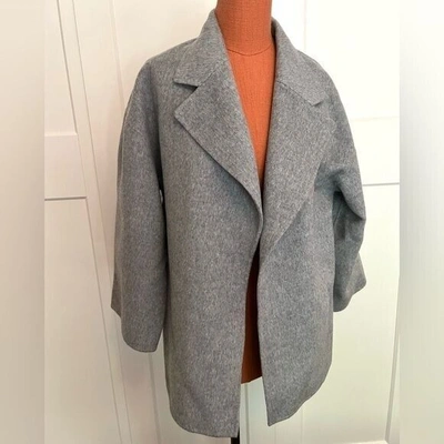 Pre-owned Theory Clairene Double-faced Jacket In Gray