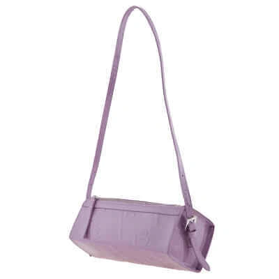 Pre-owned By Far Purple Haze Karo Embossed Shoulder Bag 23crkrosprheplsma-purple Haze