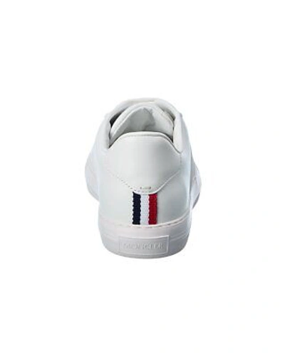 Pre-owned Moncler Neue York Leather Sneaker Men's White 39
