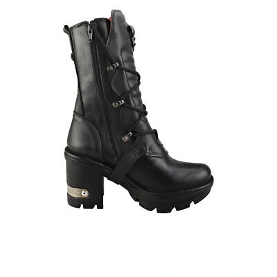 Pre-owned New Rock Rock M-neotyre05-s1 Unisex Black Platform Boots