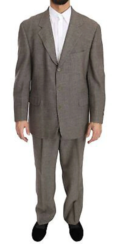 Pre-owned Fendi Brown Wool Regular Single Breasted Suit