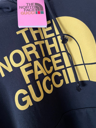 Pre-owned The North Face Men Gucci X  Crossover Hooded Pullover Long Sleeves Xs 651724 In Black