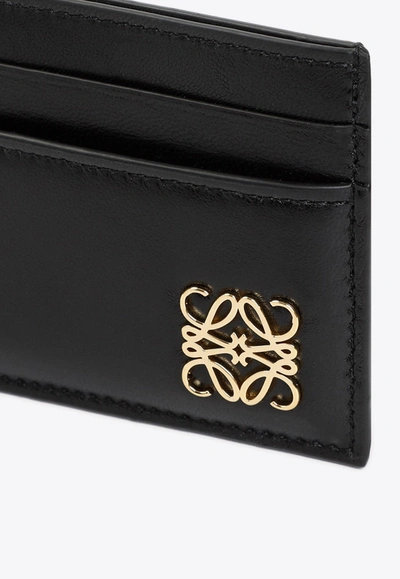 Shop Loewe Anagram Puffer Cardholder In Black