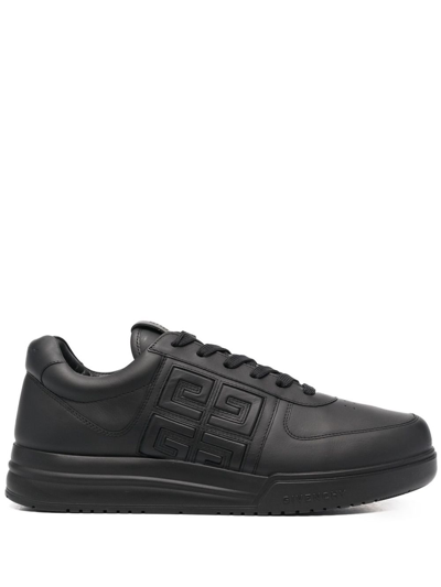Shop Givenchy Black G4 Leather Sneakers
