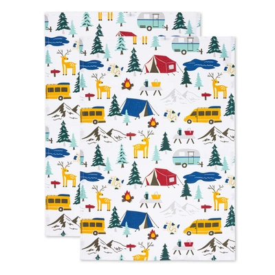 Shop Mu Kitchen Designer Cotton Dish Towel, Set Of 2, Camping