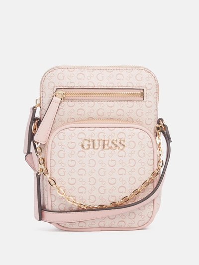 Shop Guess Factory Filmore Canvas Crossbody In Multi