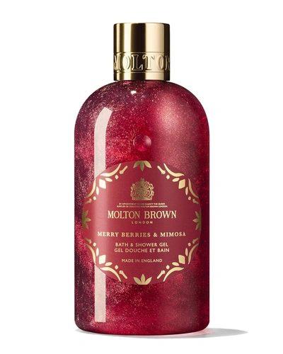 Shop Molton Brown London Unisex 10oz Merry Berries & Mimosa Bath & Shower Gel In Multi