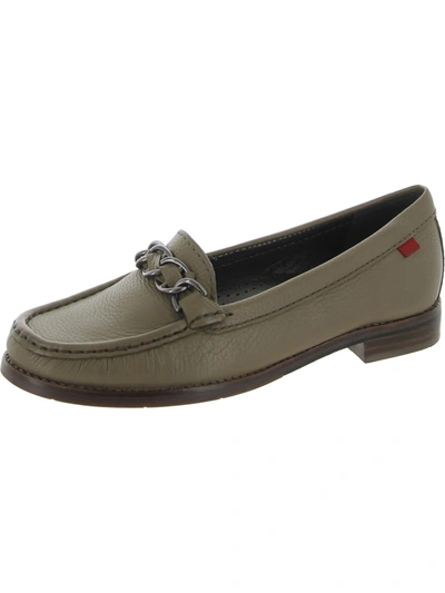 Shop Marc Joseph Park Ave South Womens Leather Slip On Loafers In Green